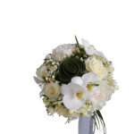 دسته گل عروس سفید لیلی