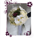 دسته گل عروس سفید لیلی